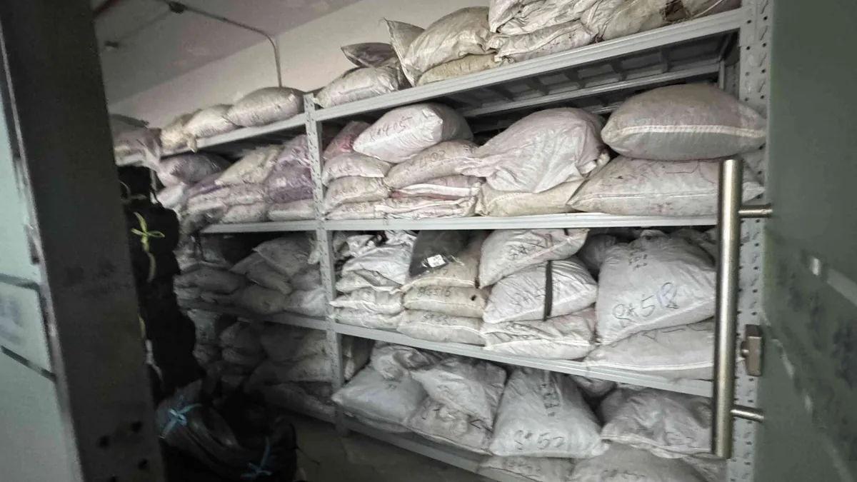 Raw material and finished goods storage area at CEO Zipper